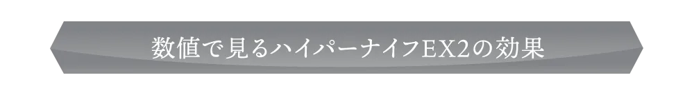 数値で見るハイパーナイフEXの効果