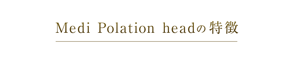 Medi Polation headの特徴