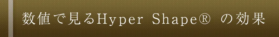 数値で見るHyper Shape® の効果